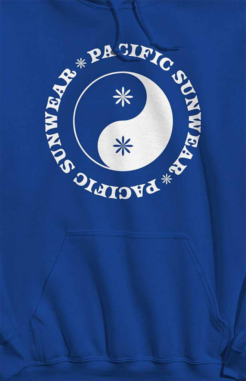 Sweat a Capuche PacSun Pacific Sunwear Yin & Yang Homme Bleu Royal Bleu | 871325NIJ