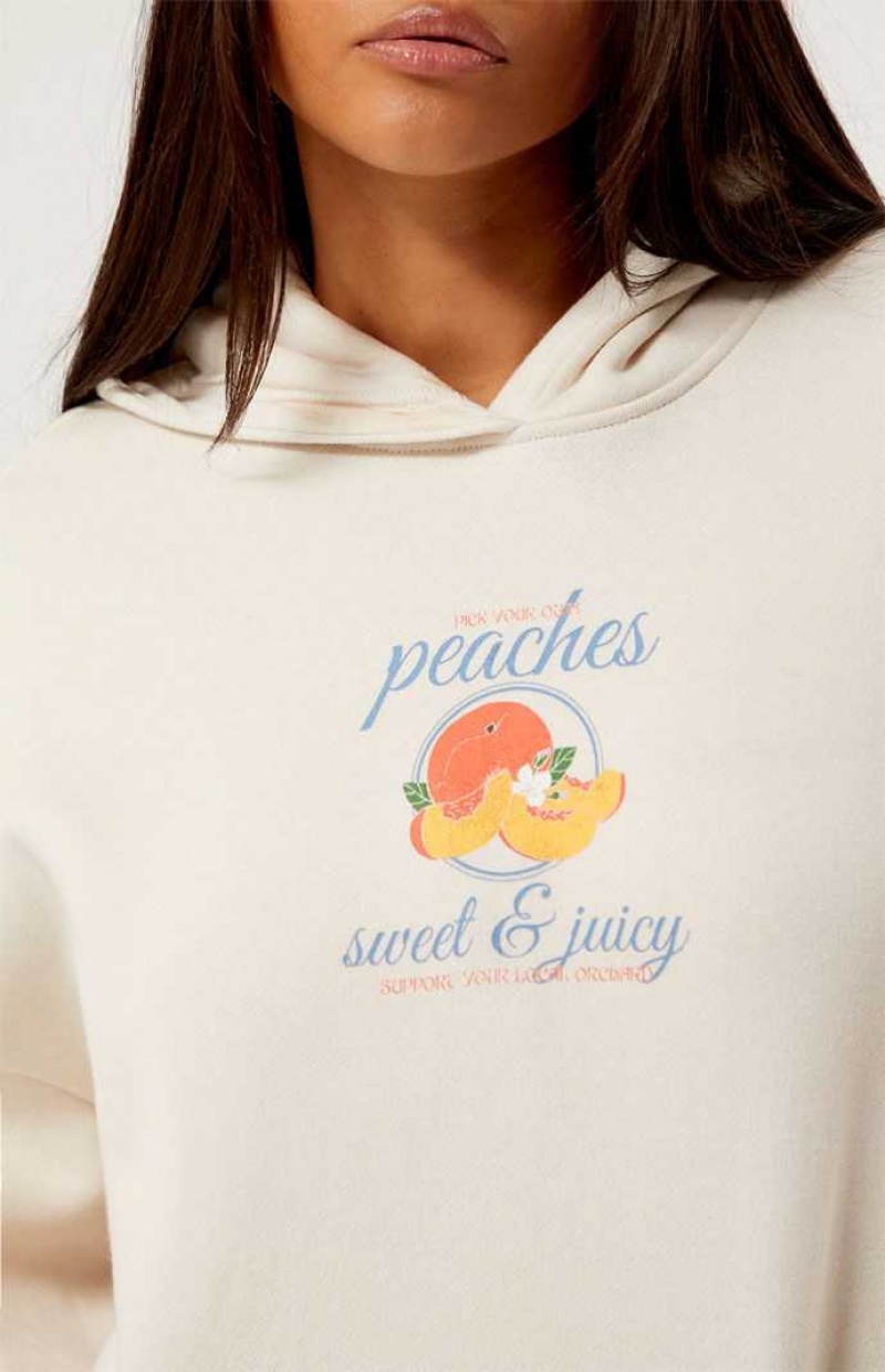 Sweat a Capuche PacSun Peaches Femme Marron | 094586LSF