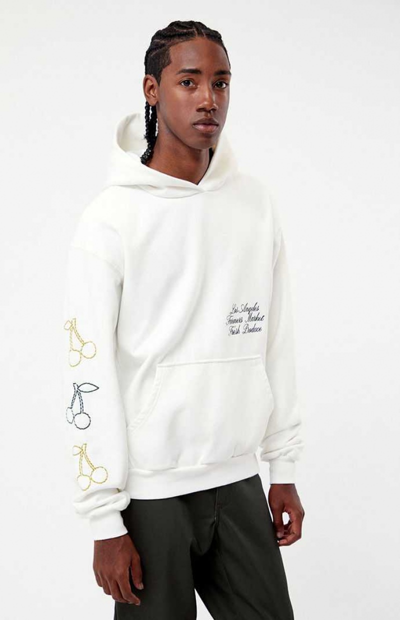 Sweat a Capuche PacSun Quality Goods Homme Blanche | 598724BFH