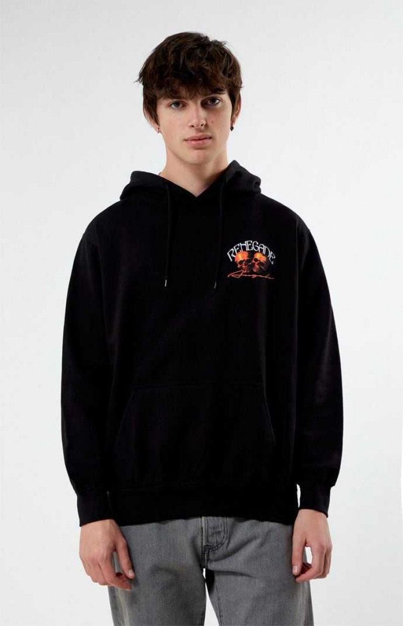 Sweat a Capuche PacSun Renegade Homme Noir | 680421CYM