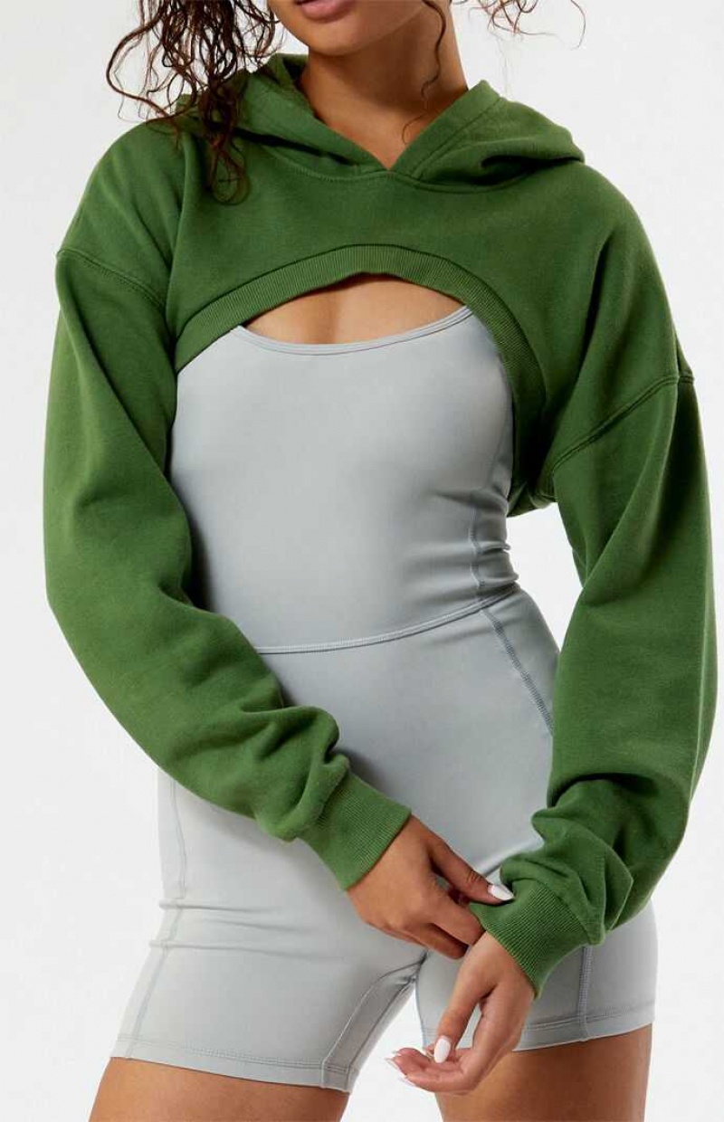 Sweat a Capuche PacSun Shrug Femme Vert | 521903KCI