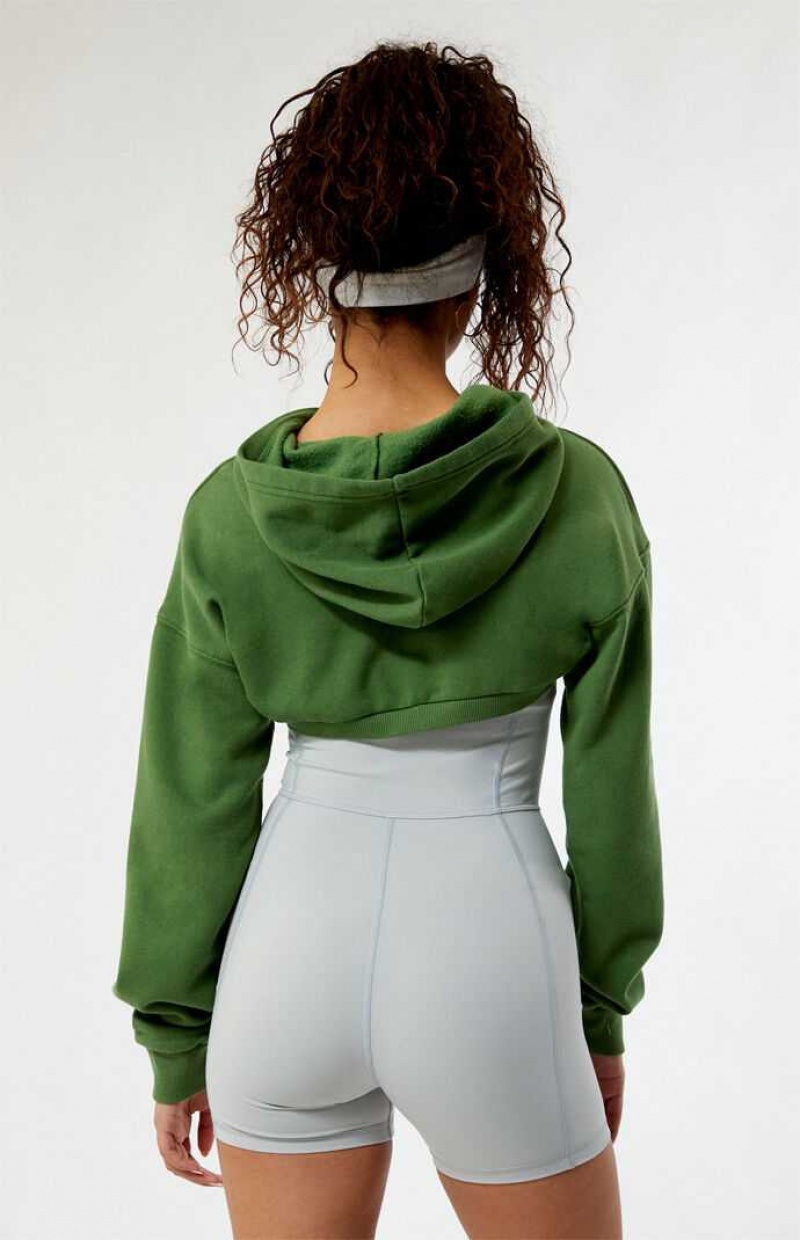 Sweat a Capuche PacSun Shrug Femme Vert | 521903KCI