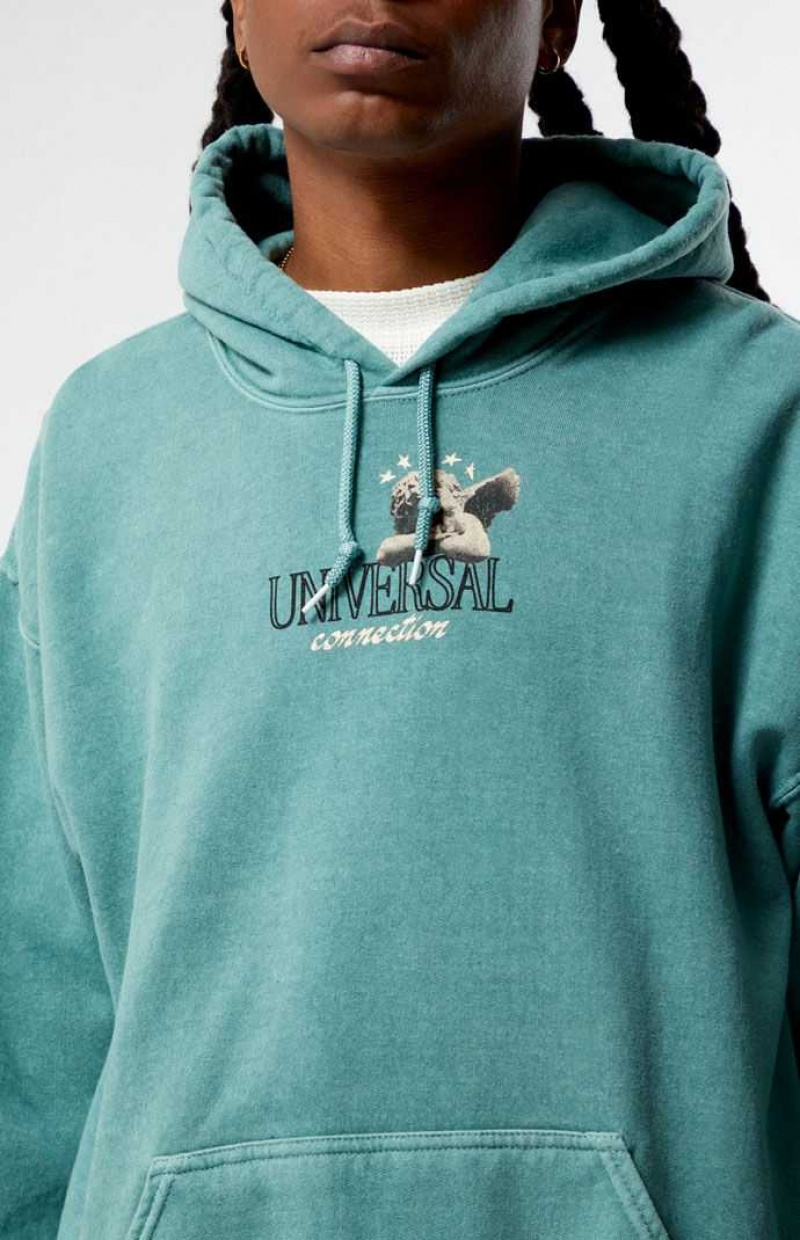 Sweat a Capuche PacSun Universal Connection Homme Vert | 853270XSD