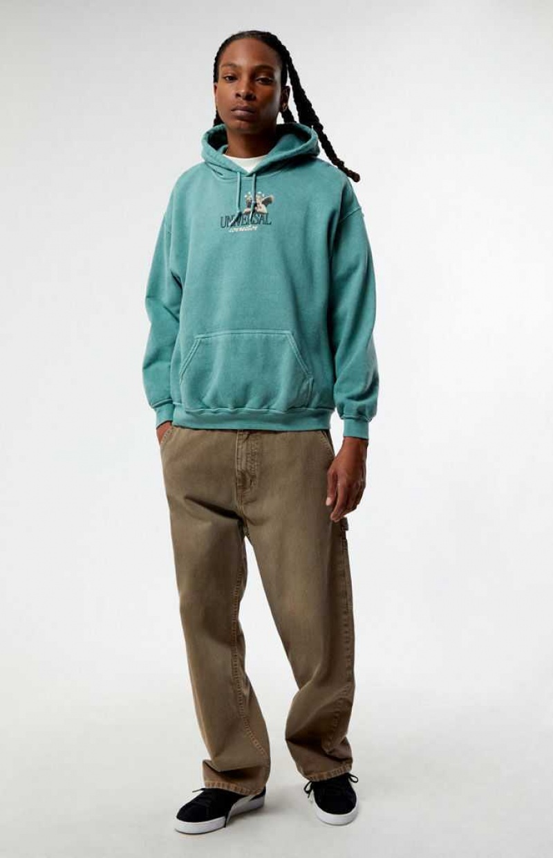 Sweat a Capuche PacSun Universal Connection Homme Vert | 853270XSD