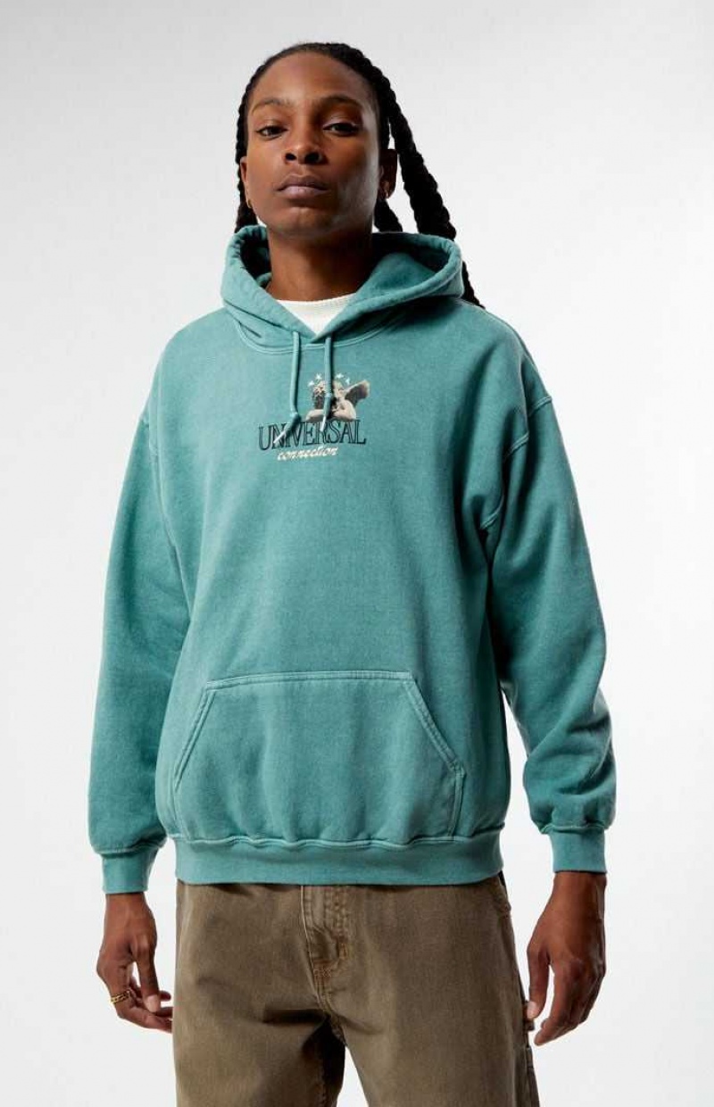 Sweat a Capuche PacSun Universal Connection Homme Vert | 853270XSD