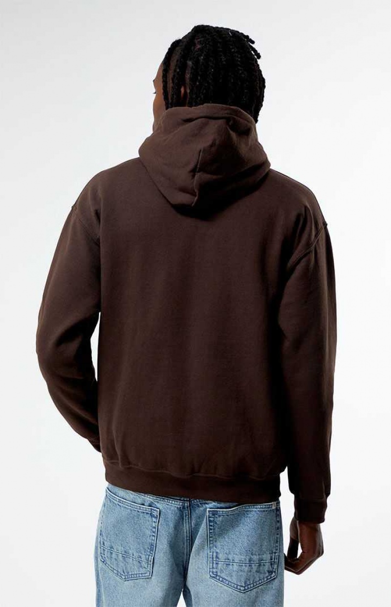 Sweat a Capuche PacSun Virtue Homme Chocolat | 398476PDH