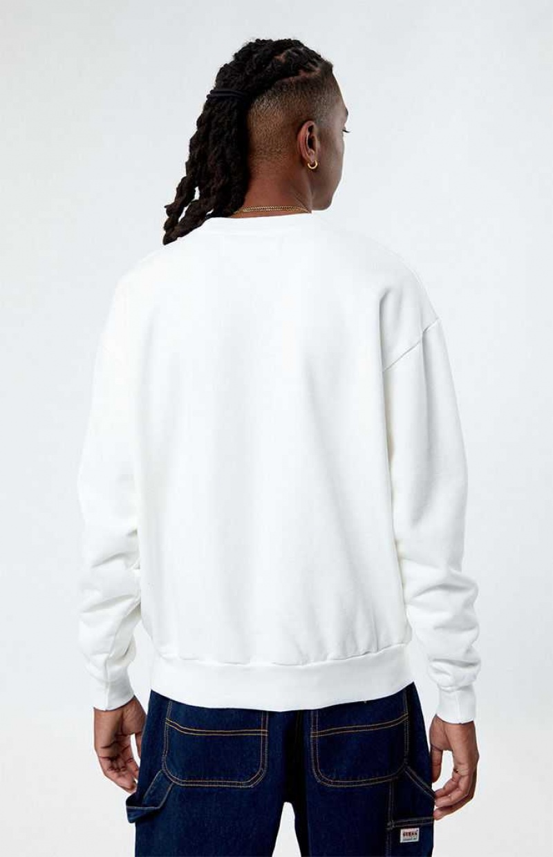 Sweats PacSun 1980 Block Badge Crew Neck Homme Blanche | 716084GPH