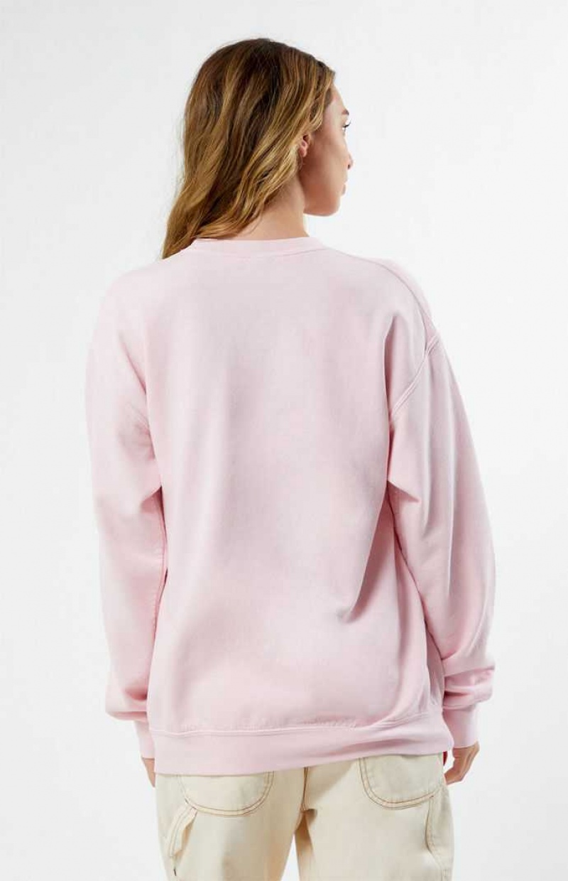 Sweats PacSun Athlétiques Club Crew Neck Femme Rose Clair | 158293XJQ