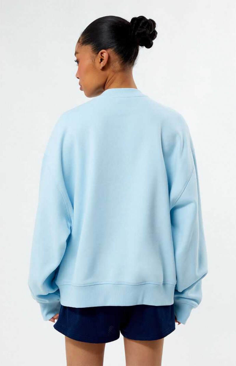 Sweats PacSun Brazil Crew Neck Femme Bleu Clair | 612397INY