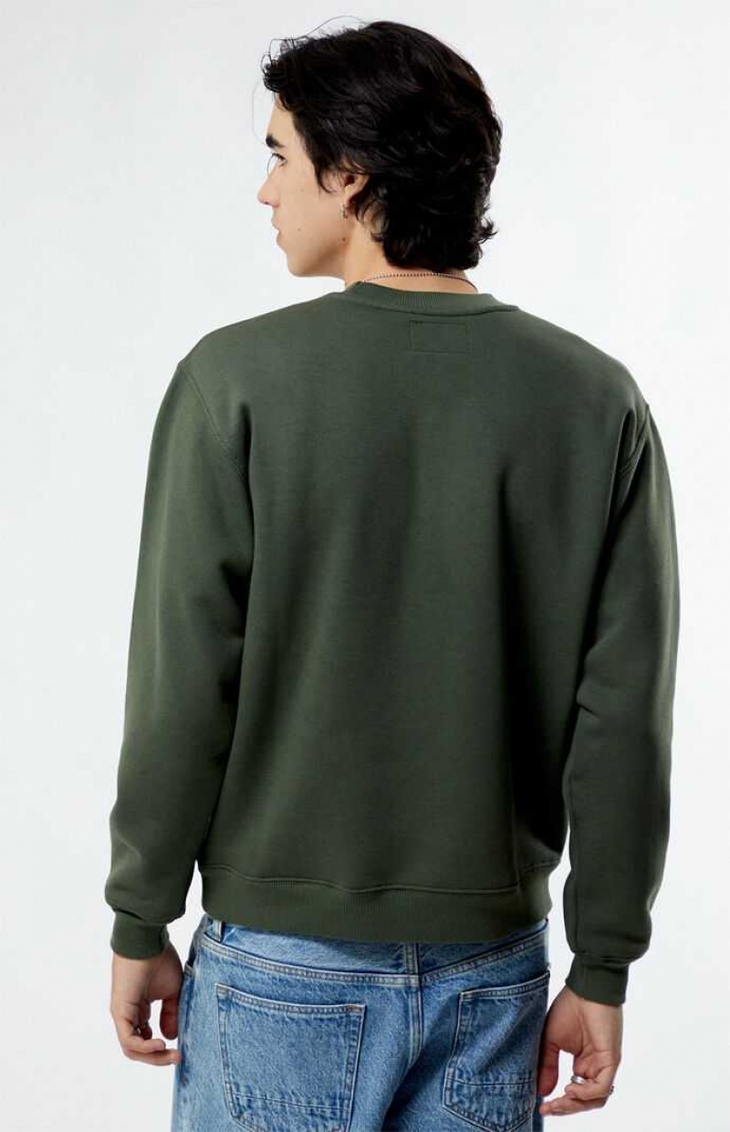 Sweats PacSun Gray Solid Crew Neck Homme Grise | 307249AFU