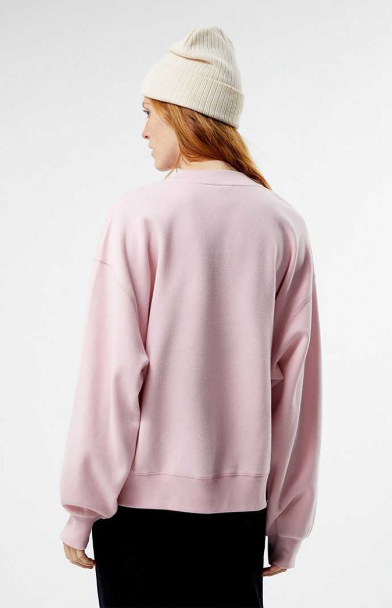 Sweats PacSun Pacific Sunwear Surplice Oversized Femme Rose | 306417YSX