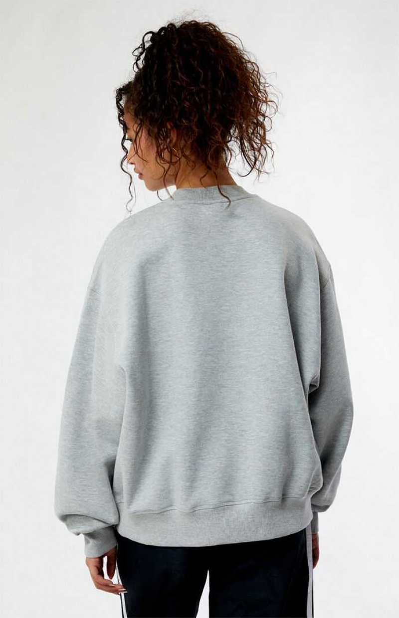 Sweats PacSun Volleyball Crew Neck Femme Grise | 781520NEL