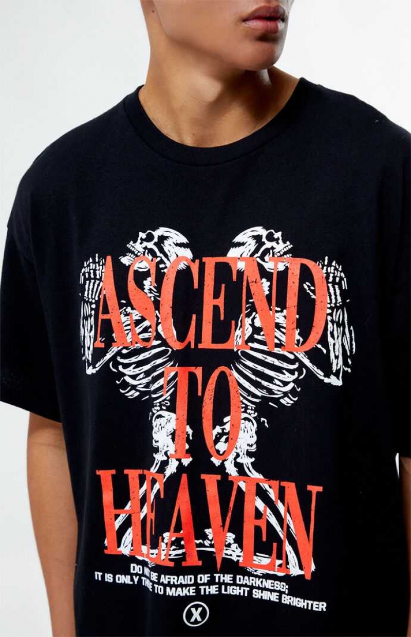 T-shirt PacSun Ascend To Heaven Homme Noir | 176083KIA