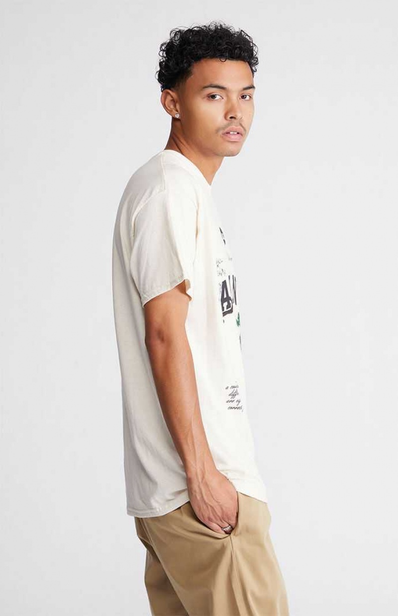 T-shirt PacSun Balance Homme Blanche | 472603FTO