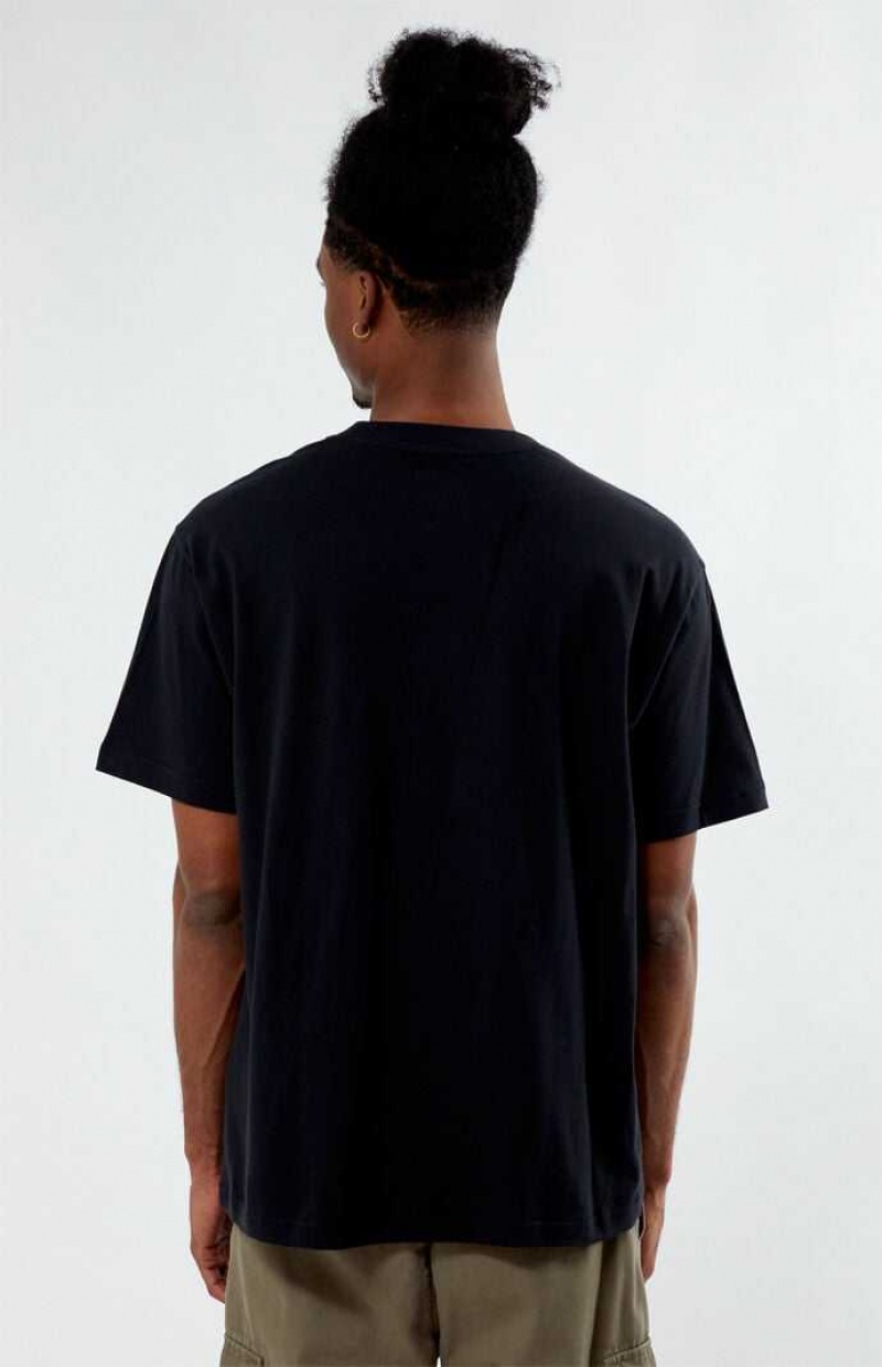 T-shirt PacSun Black Mills Homme Noir | 847653DBT