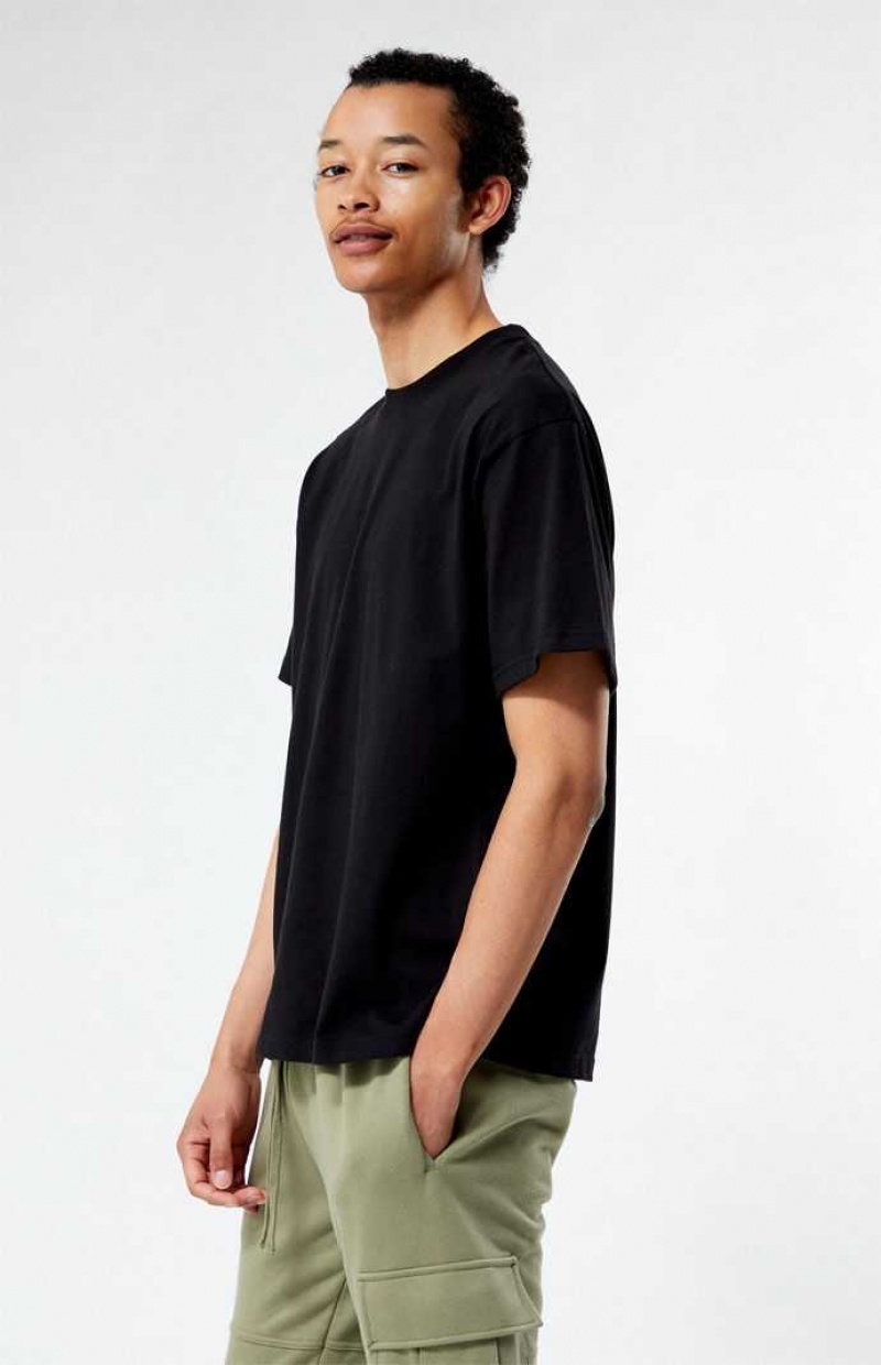 T-shirt PacSun Black Premium Homme Noir | 792654MSY