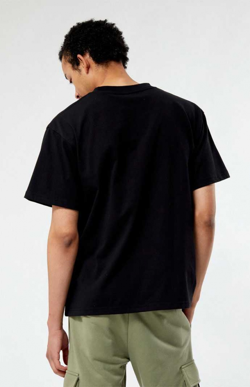 T-shirt PacSun Black Premium Homme Noir | 792654MSY