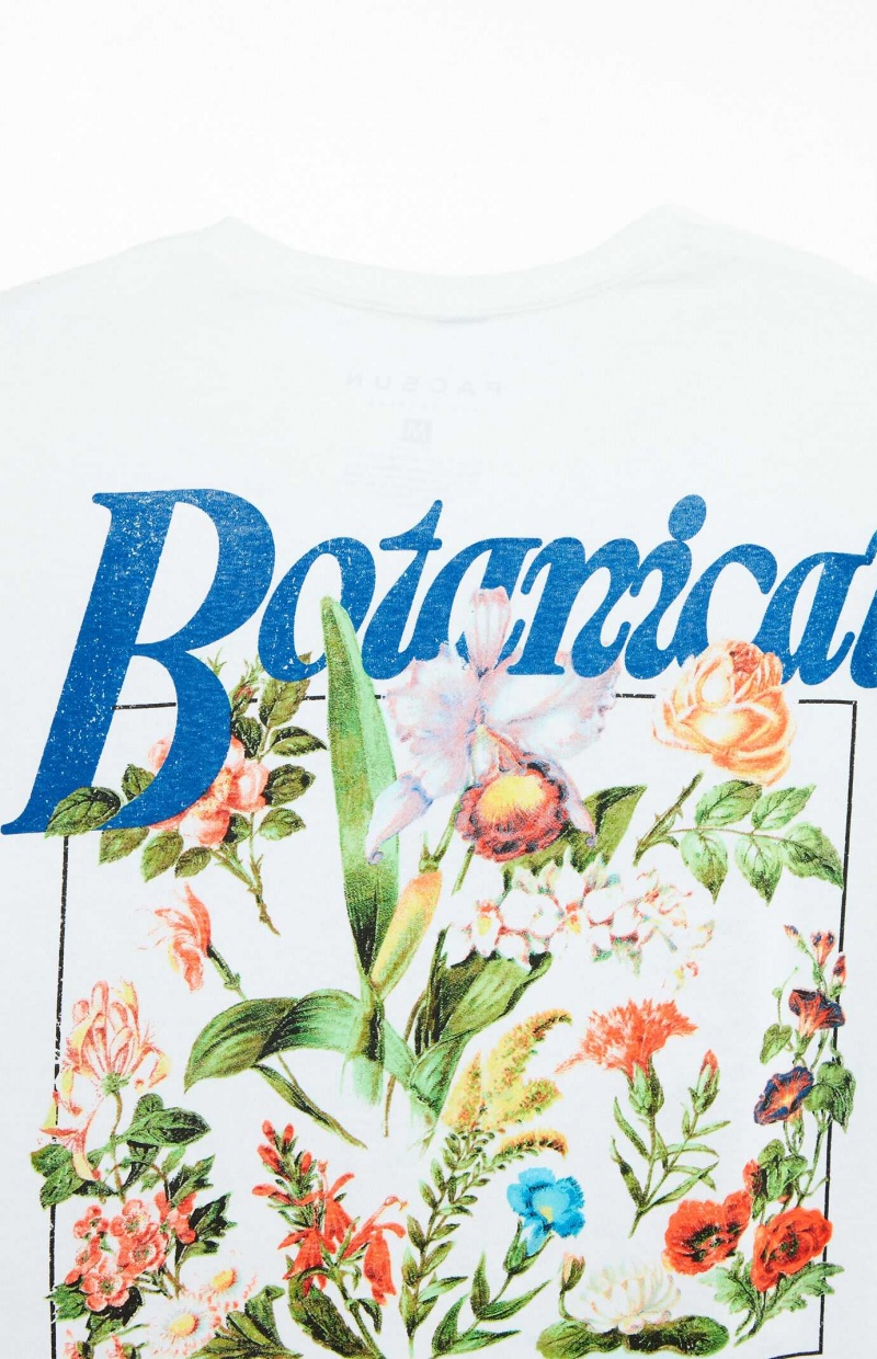 T-shirt PacSun Botanical Awakening Homme Blanche | 127690BJQ