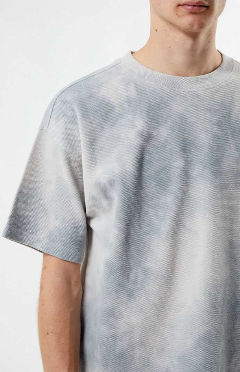 T-shirt PacSun Cloud Dye Homme Grise | 680749BCV