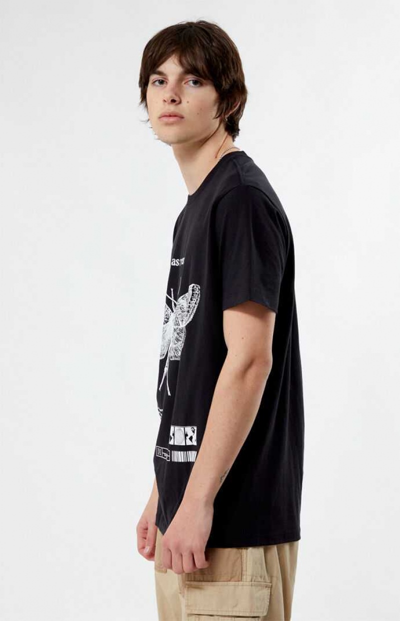 T-shirt PacSun Croceus Homme Noir | 950247FLW