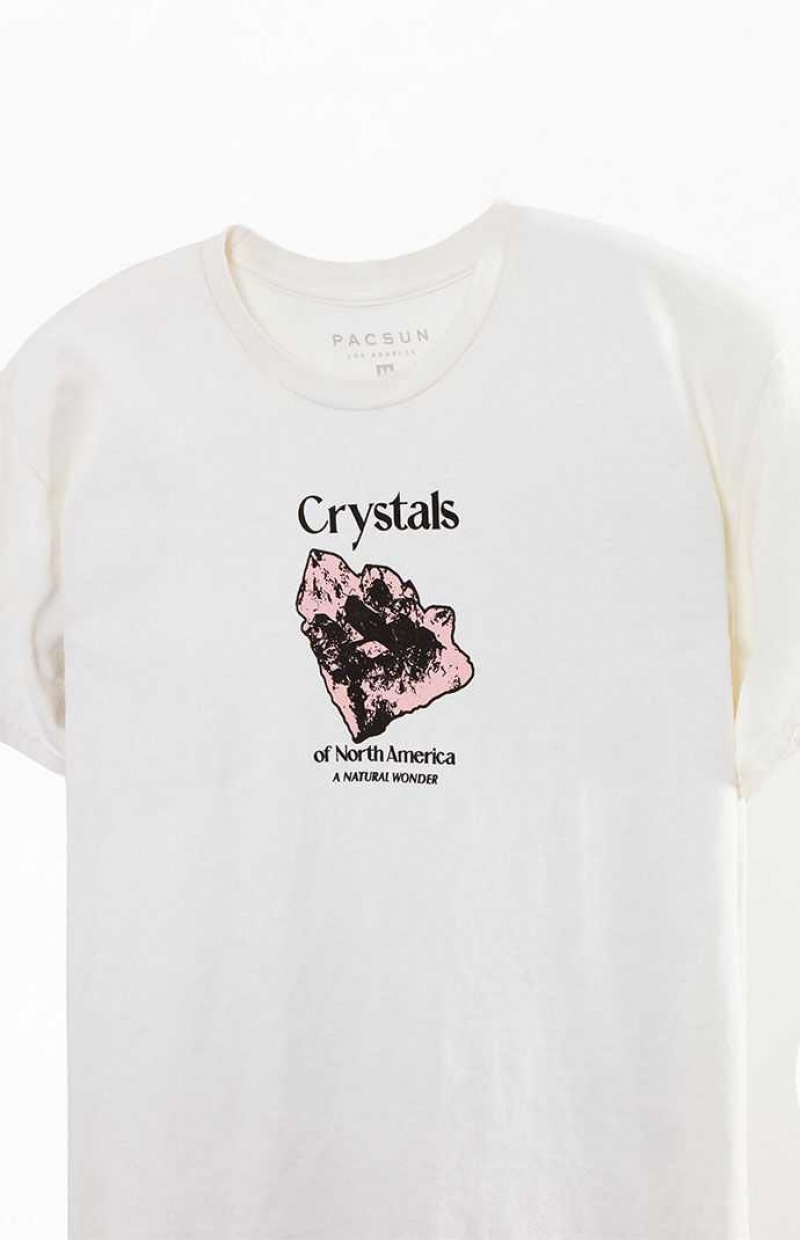 T-shirt PacSun Crystals Homme Blanche | 976823HSG