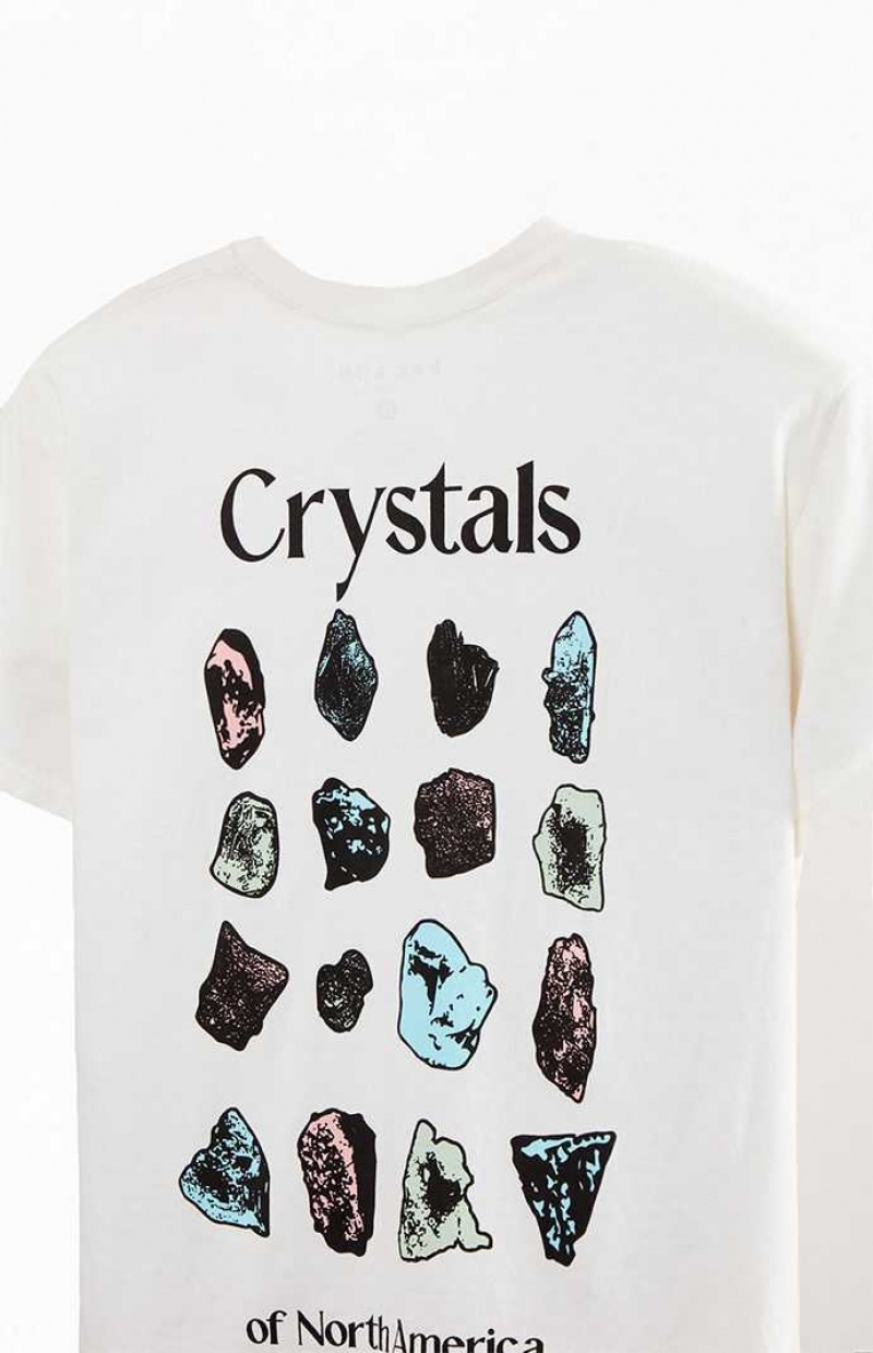 T-shirt PacSun Crystals Homme Blanche | 976823HSG