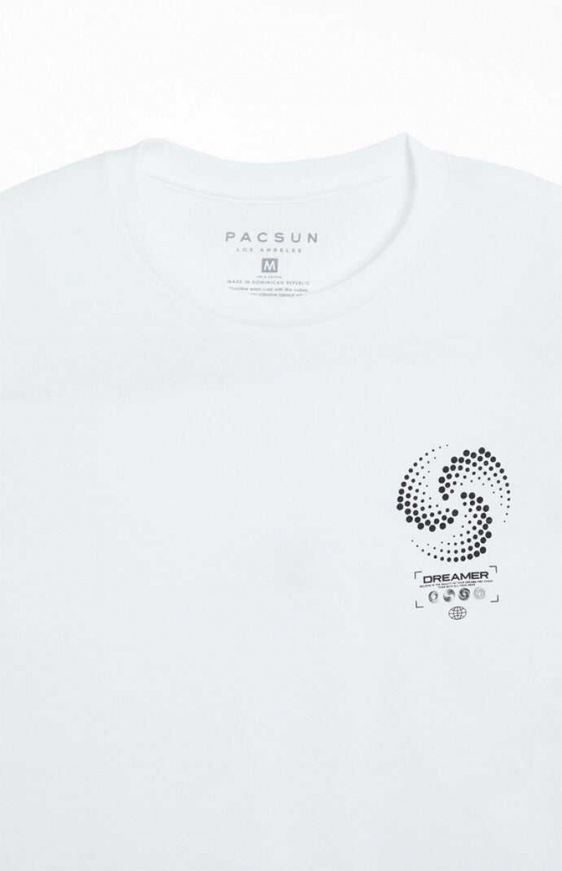 T-shirt PacSun Dreamer Homme Blanche | 589164DVI