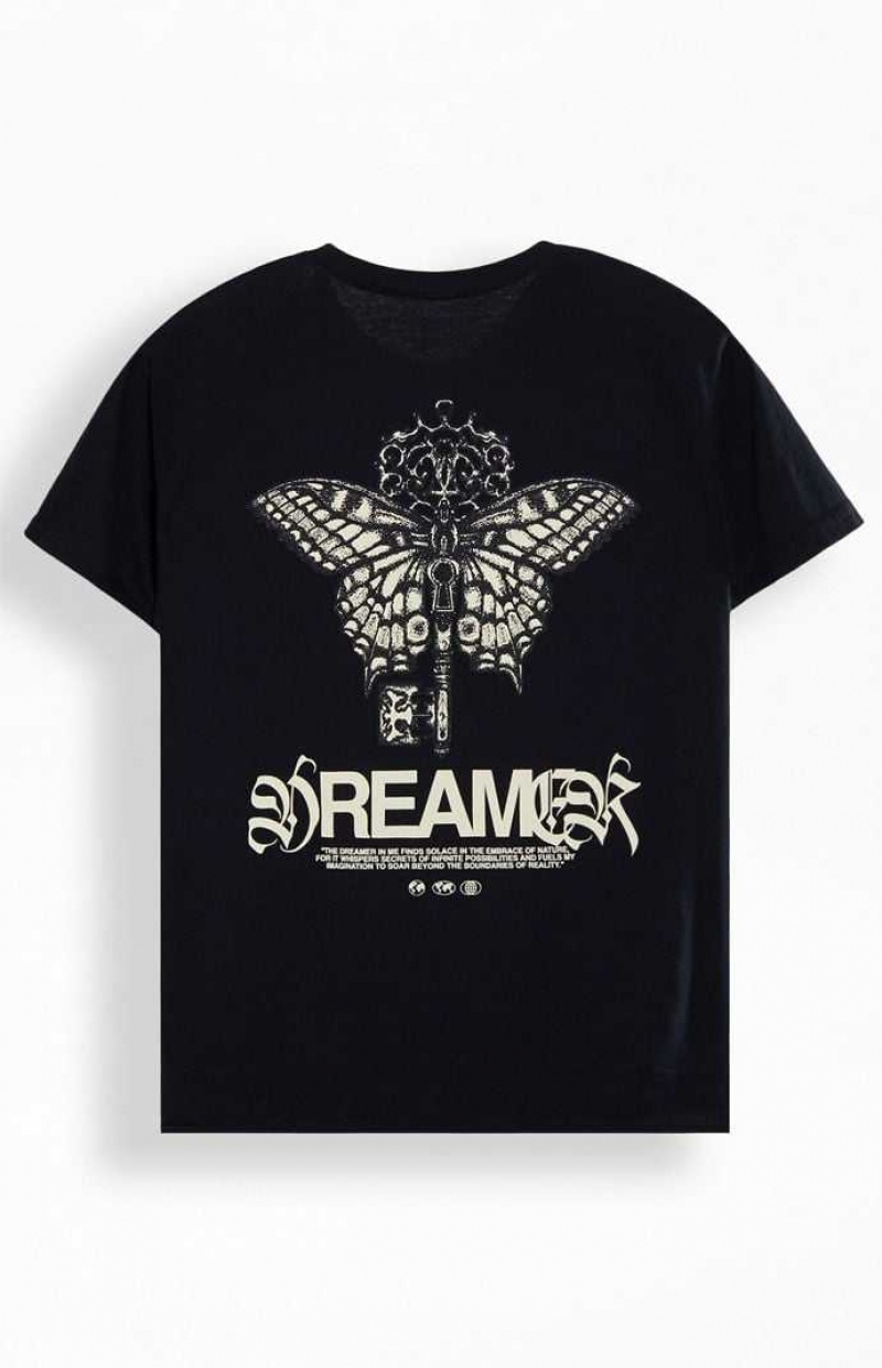 T-shirt PacSun Dreamer Knit Homme Noir | 971603EDF