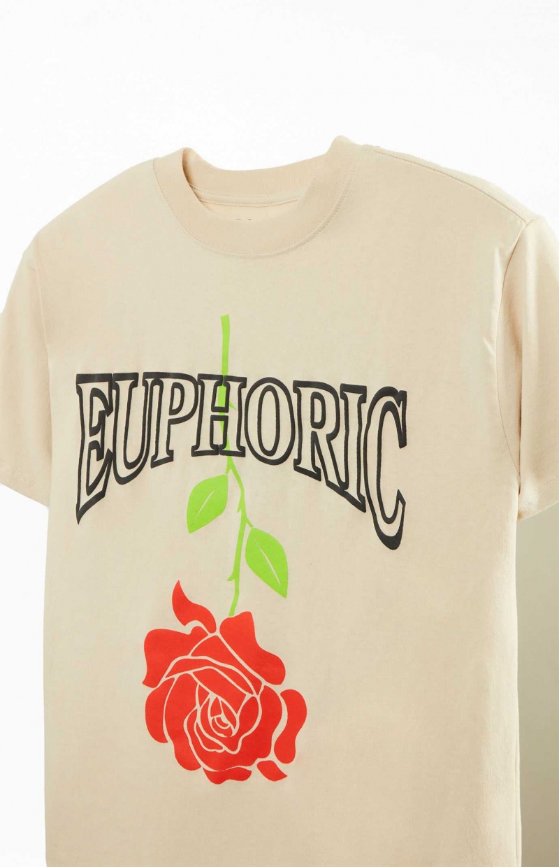 T-shirt PacSun Euphoric Homme Kaki | 657439TCQ