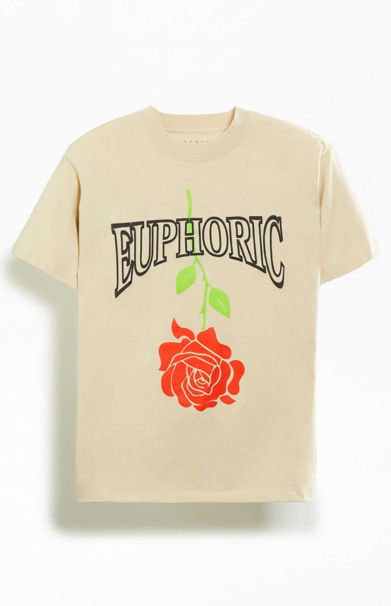 T-shirt PacSun Euphoric Homme Kaki | 657439TCQ