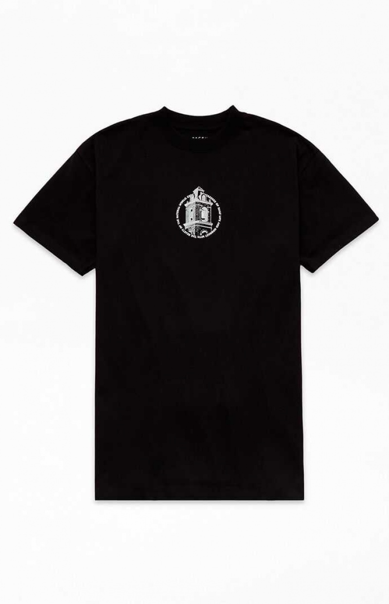 T-shirt PacSun HD Tower Homme Noir | 567182SKU