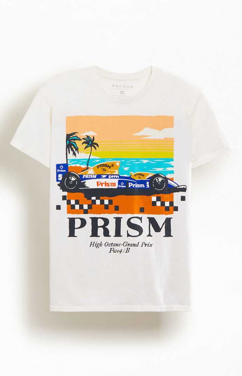 T-shirt PacSun High-Octane Grand Prix Homme Noir | 368194TKY