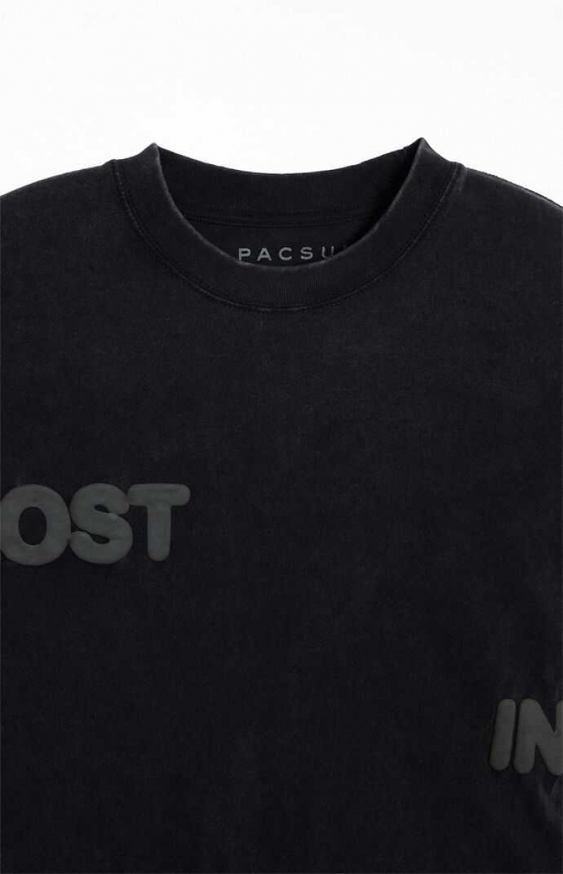 T-shirt PacSun Lost In Dreams Puff Homme Noir | 437961POU