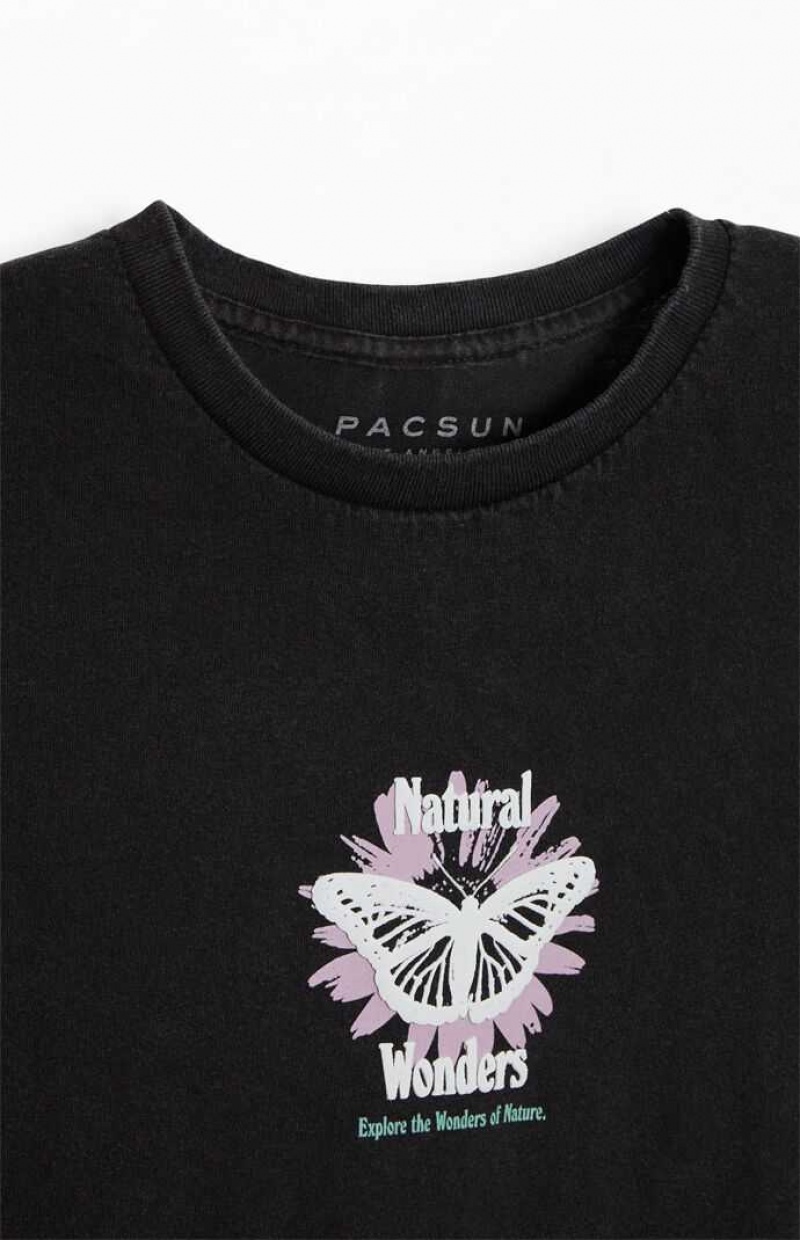 T-shirt PacSun Natural Wonders Homme Noir | 645790AQL