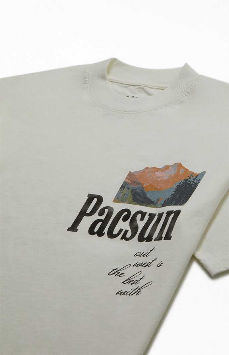 T-shirt PacSun Out West Homme Blanche | 269157AFH