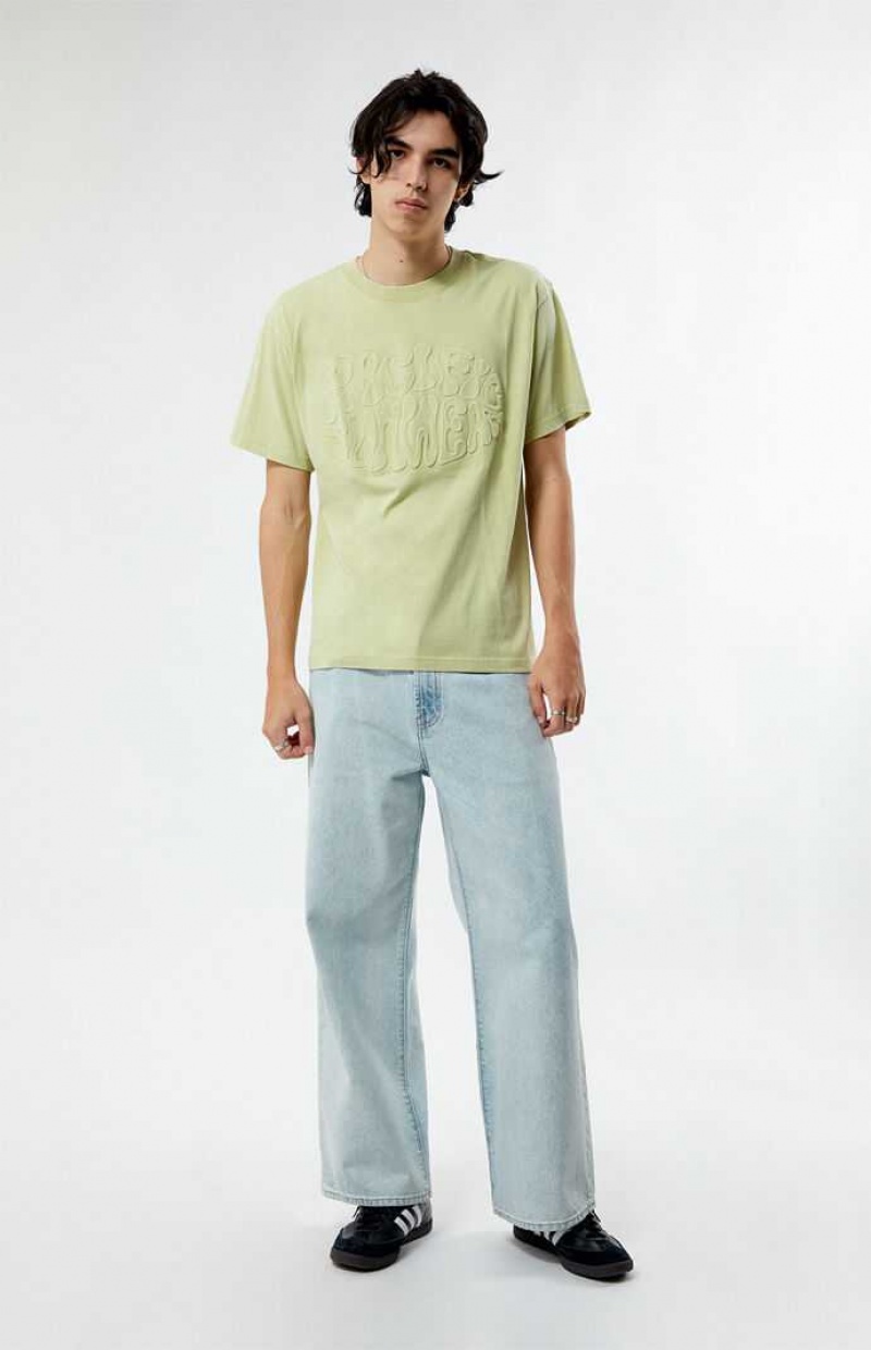 T-shirt PacSun Pacific Sunwear Trippy Homme Vert | 584713NRU