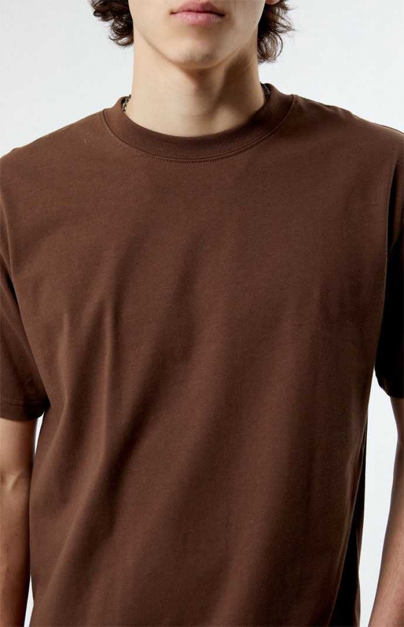 T-shirt PacSun Premium Homme Marron | 408235SNR