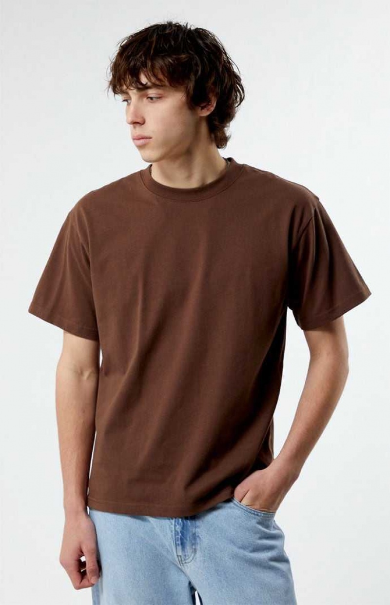 T-shirt PacSun Premium Homme Marron | 408235SNR