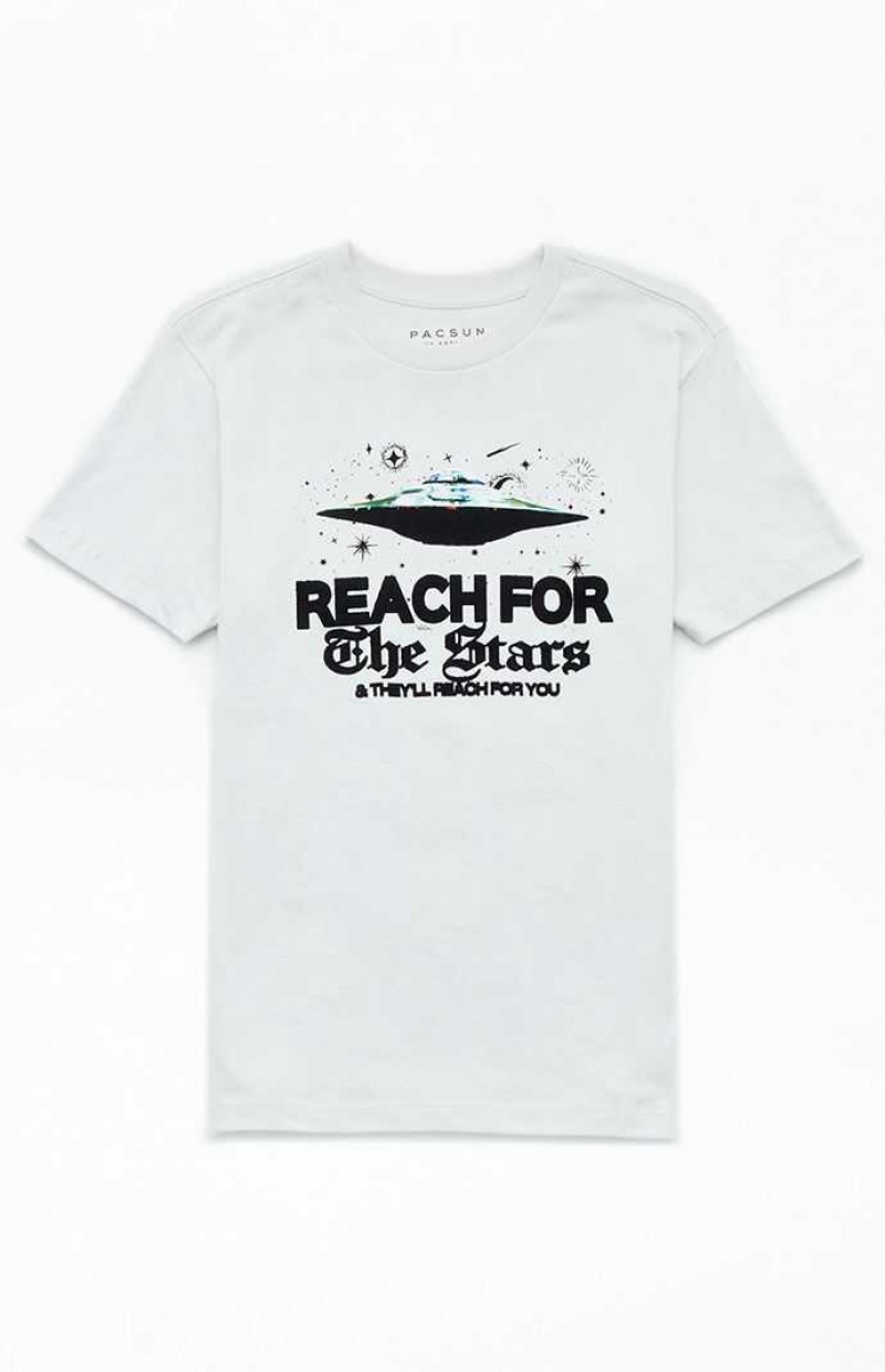 T-shirt PacSun Reach For The Stars Homme Blanche | 241986YRV