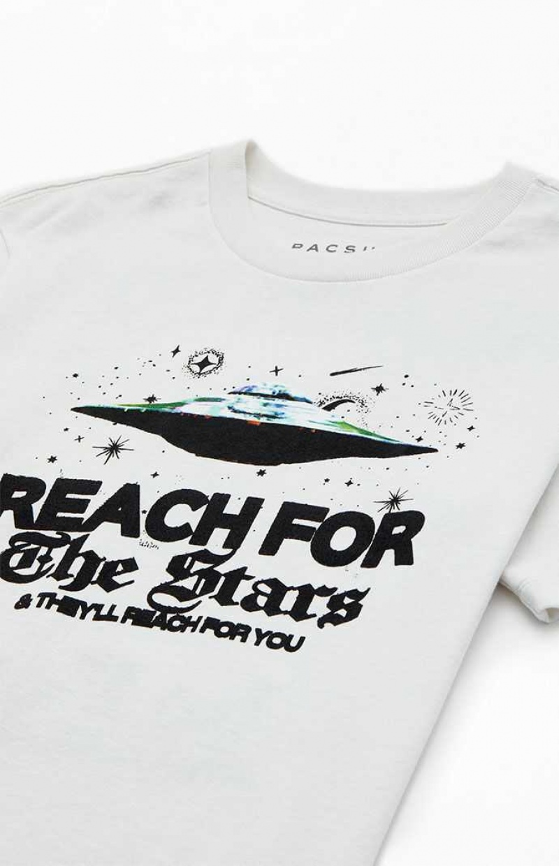 T-shirt PacSun Reach For The Stars Homme Blanche | 241986YRV