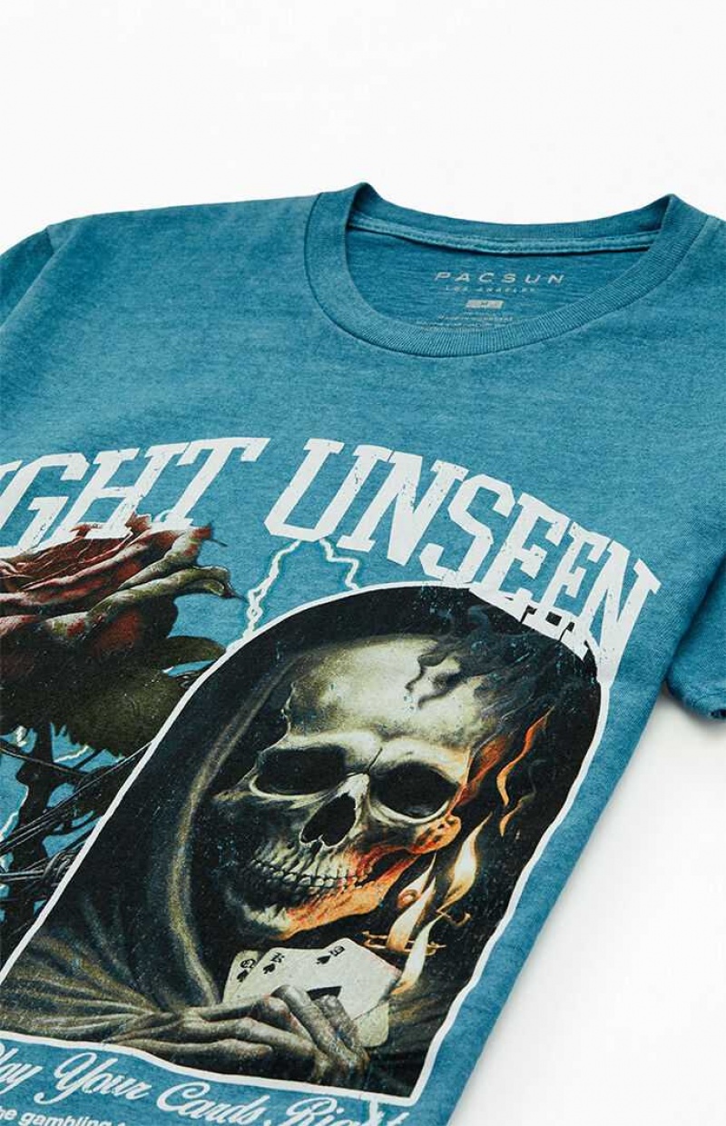 T-shirt PacSun Sight Unseen Homme Bleu | 346251FZT