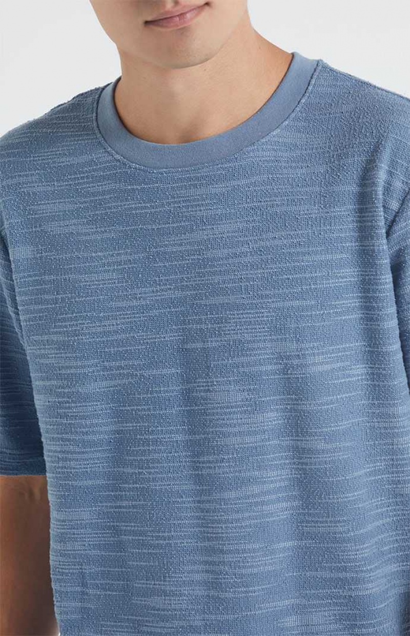 T-shirt PacSun Slate Blue Scout Texture Homme Bleu | 592487PTL