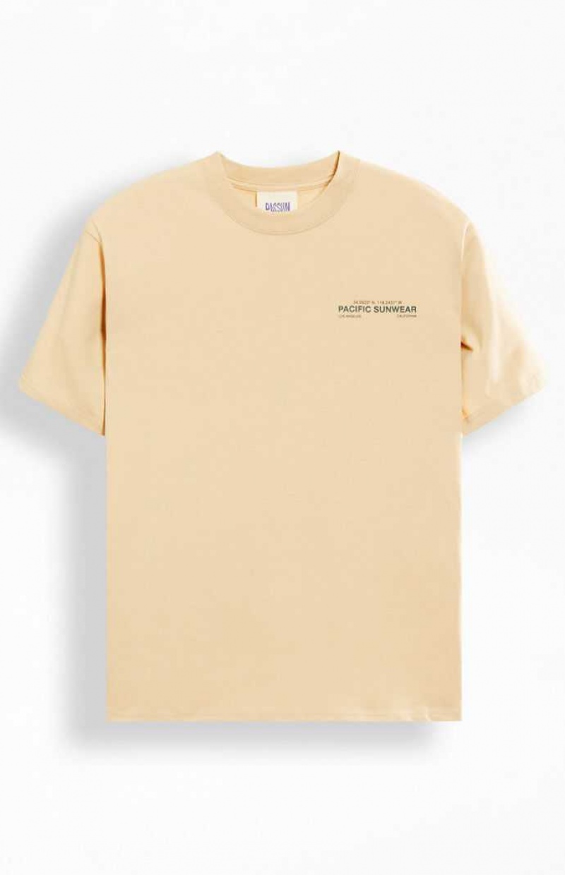 T-shirt PacSun Tech Terrain Homme Marron | 423190YNJ