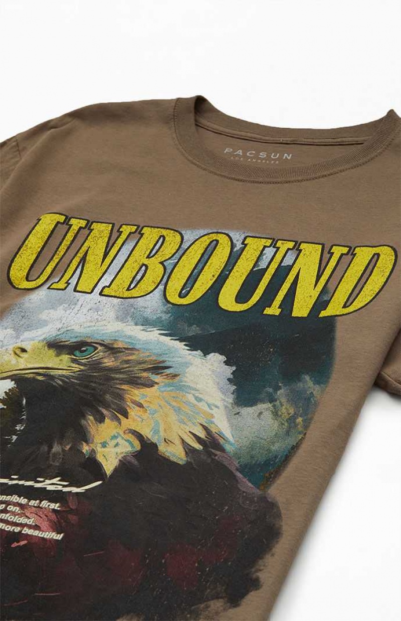 T-shirt PacSun Unbound Homme Marron | 570142HLU