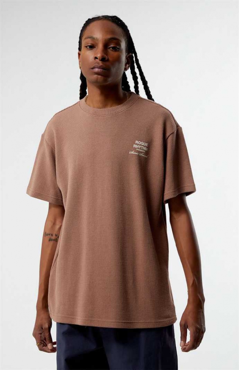 T-shirt PacSun Underground Homme Marron | 632589DYZ