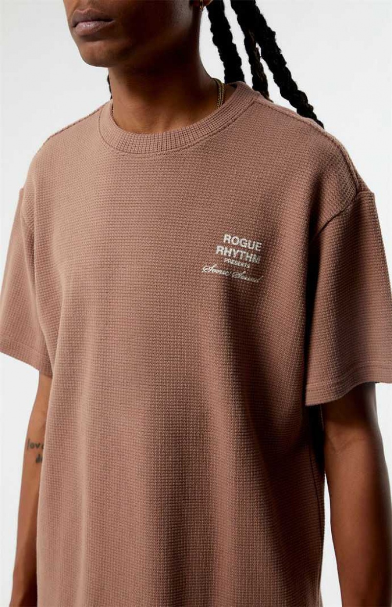 T-shirt PacSun Underground Homme Marron | 632589DYZ