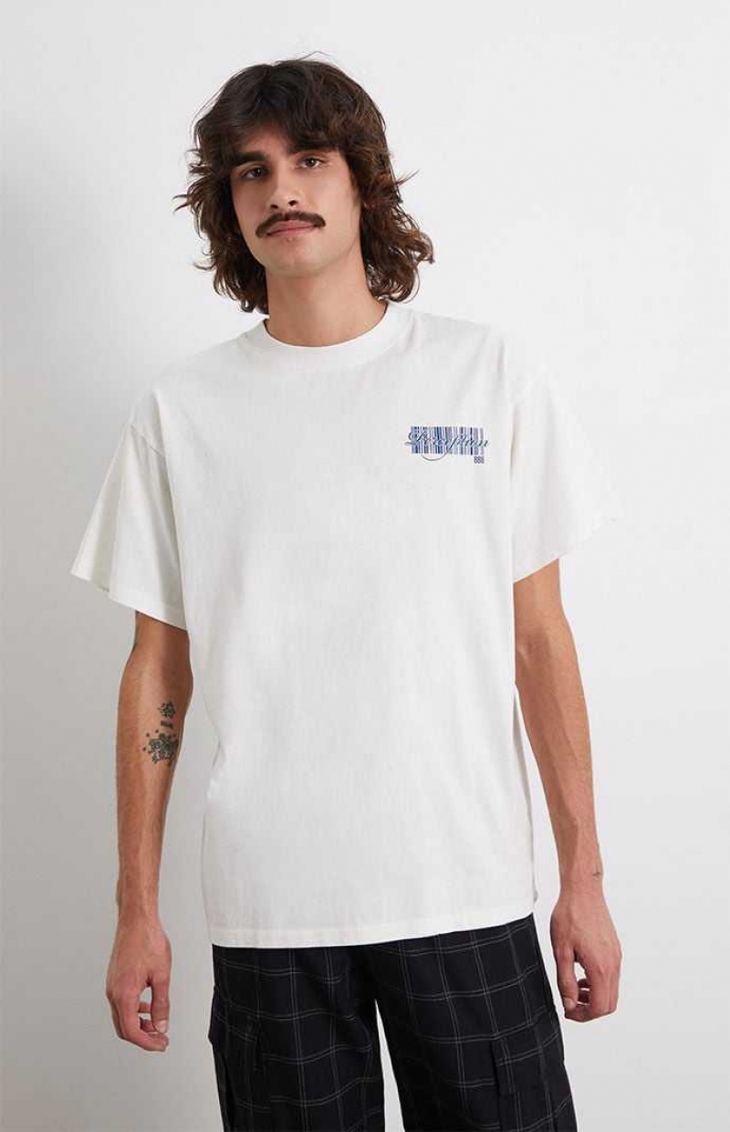 T-shirt PacSun Visualize Oversized Homme Blanche | 945178UJZ