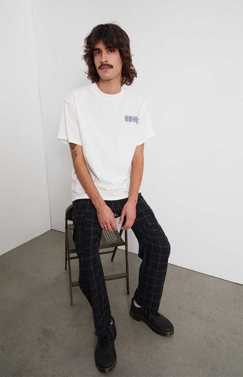 T-shirt PacSun Visualize Oversized Homme Blanche | 945178UJZ