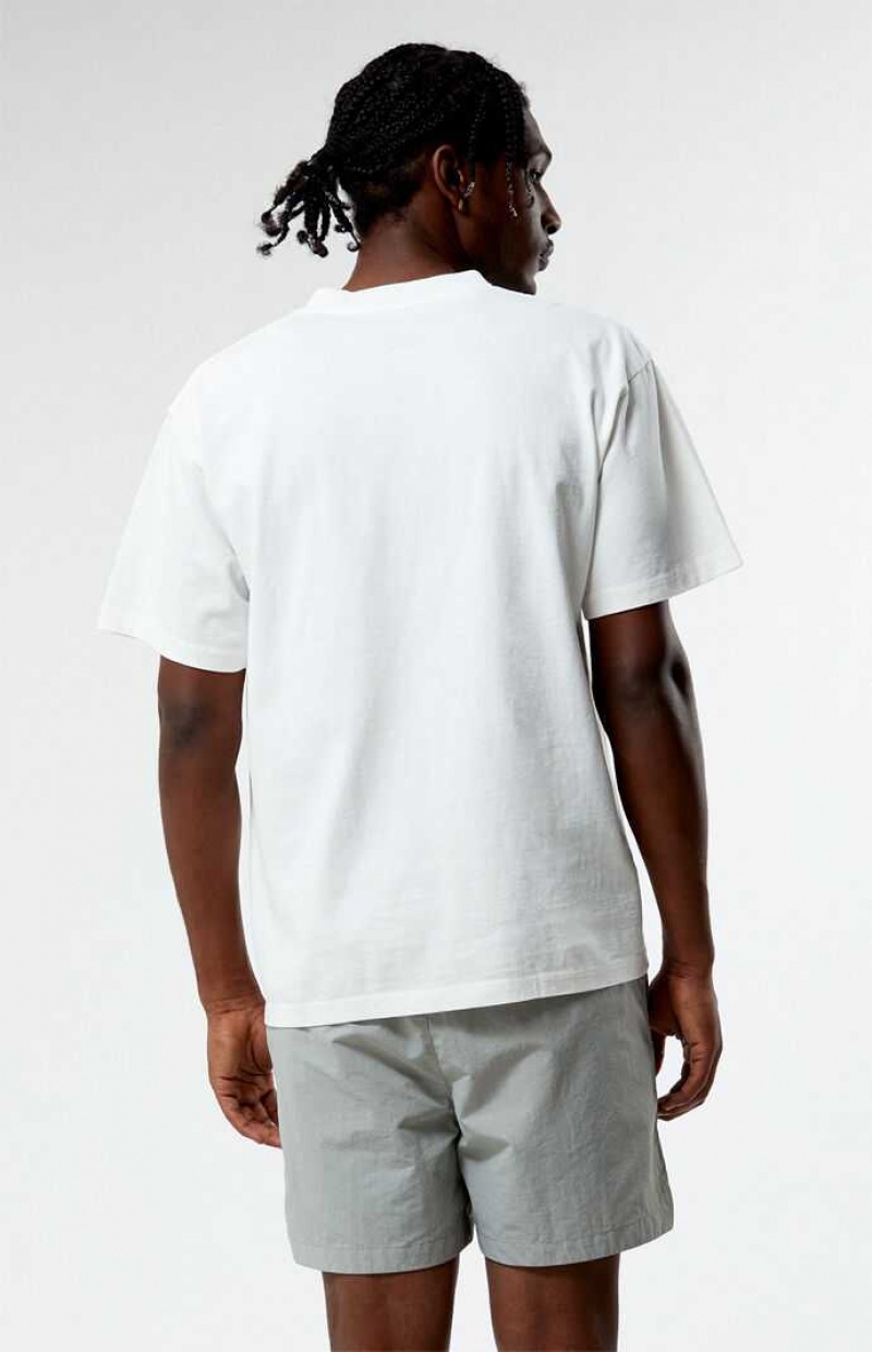 T-shirt PacSun White Premium Homme Blanche | 913786BLK