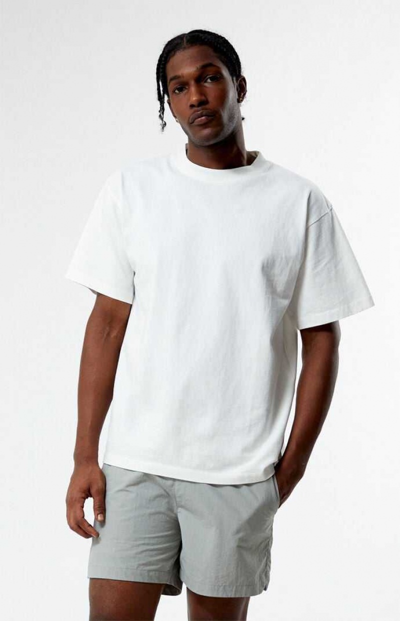 T-shirt PacSun White Premium Homme Blanche | 913786BLK